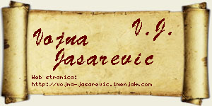 Vojna Jašarević vizit kartica